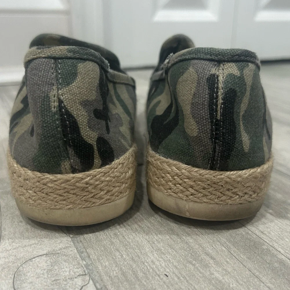 Esprit Women’s Camo Slip-On Espadrille - Green, Black, Tan